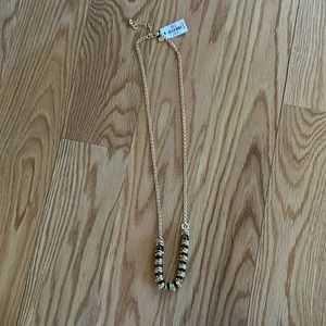 NWT Talbots tortoiseshell and gold-tone long necklace